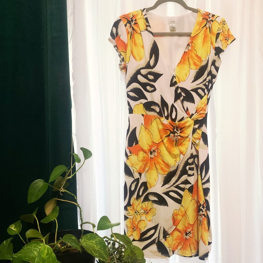 Cache Bodycon Wrap Mini Dress